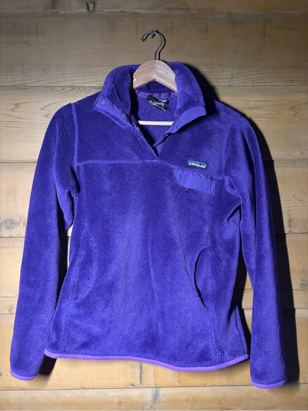 Patagonia Re-Tool Snap-T Pullover- Size Small- Cozy Purple Fleece